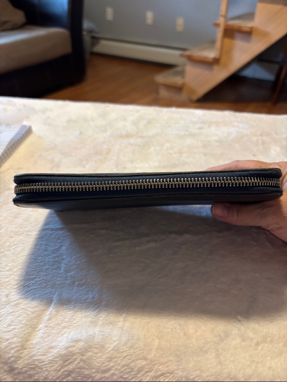 Louis Vuitton Blue Epi Leather Zip Wallet - Picture 3 of 10
